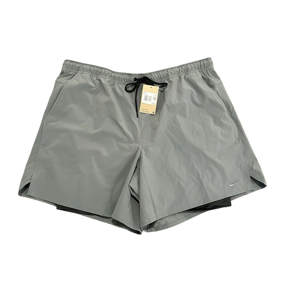Nike Unlimited Shorts Mens 4XL Gray Dri-FIT Training Liner Athletic DV9334-084 - Picture 1 of 9